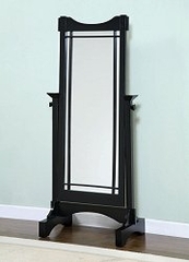 Cheval Mirror - "Mission Black" - Powell Furniture - 295-773