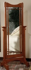 Cheval Mirror - "Mission Oak" - Powell Furniture - 993-230