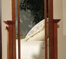 Cheval Mirror - "Mission Oak" - Powell Furniture - 993-230