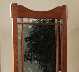 Cheval Mirror - "Mission Oak" - Powell Furniture - 993-230