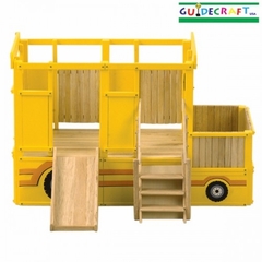 Child Playhouse - Bus Playtime Loft - Guidecraft - G82101