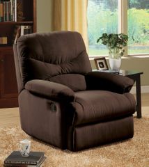 Chocolate Microfiber Recliner - Arcadia - 00632