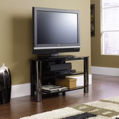 Chroma Panel TV Stand Black / Black - Sauder Furniture - 409929