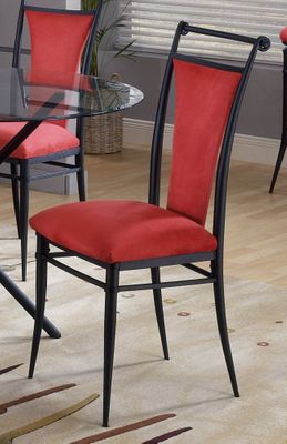 Cierra Dining Chairs in Flame (Red) Fabric (Set of 2) - Hillsdale Furniture - 4592-807
