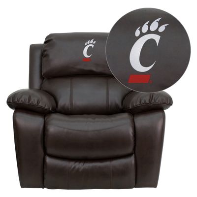 Cincinnati Bearcats Brown Leather Rocker Recliner - MEN-DA3439-91-BRN-40031-EMB-GG