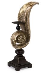 CK Mukkara Leaf Candlestick - IMAX - 1487