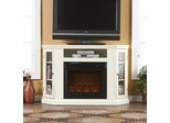 Claremont Convertible Media Ivory Electric Fireplace - Holly and Martin