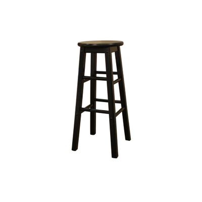 Classic Bar Stool in Black - Set of 2 - American Hertiage - AH-124803BLK
