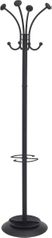 Classical ALBA Black Floor Coat Stand with 4 Double Pegs