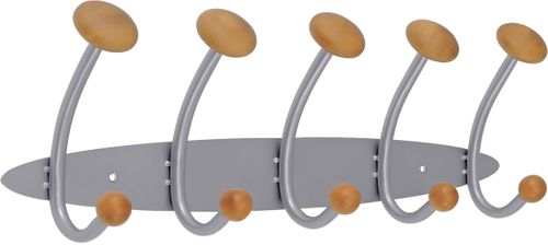 Classical ALBA Five Double Wooden Coat Hook