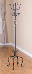 Coat Rack in Flat Black / Metal - Coaster