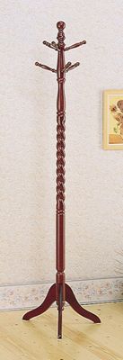 Coat Rack with Twist in Cherry - Coaster