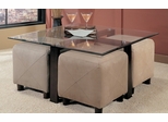 Coffee Table in Black / Glass Top - Coaster