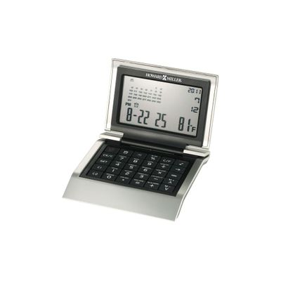 Companion World Clock & Calculator with Alarm - Howard Miller
