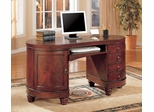Computer Desk in Deep Brown Cherry - Coaster
