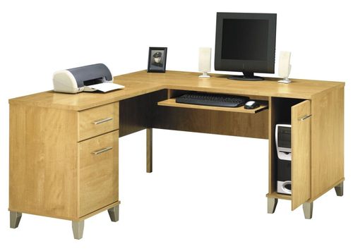 Computer Desk L Shape  60 inch - Somerset Collection - Bush Office Furniture - WC81430-03