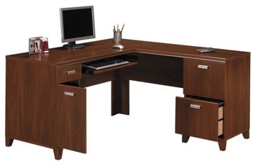 Computer Desk L Shape  - Tuxedo Collection - Bush Office Furniture - WC21430-03