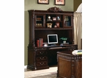 Computer Desk with Hutch in Rich Brown - Coaster