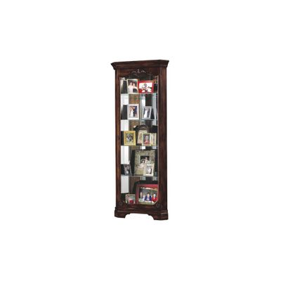 Constance Traditional Corner Curio Cabinet - Howard Miller