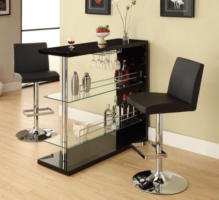 Contemporary Bar Set with Stools - 100165