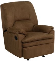 Contemporary Brown Microfiber Rocker Recliner - BT-70010-MIC-BROWN-GG