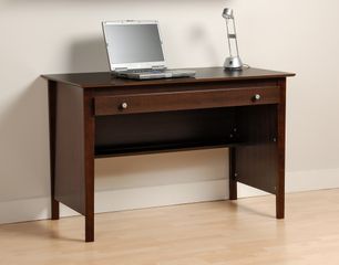 Contemporary Computer Desk in Espresso - Prepac Furniture - EWD-4730