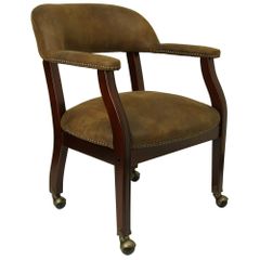 Contemporary Side Chair with Brown Microfiber - B-Z100-BRN-GG