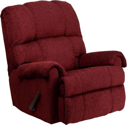 Contemporary Tahoe Burgundy Chenille Rocker Recliner  - WM-8700-213-GG