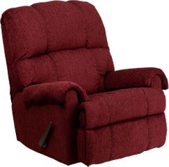 Contemporary Tahoe Burgundy Chenille Rocker Recliner  - WM-8700-213-GG