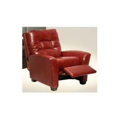 Cooper Cranberry Leather Recliner - Catnapper