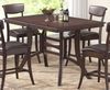 Cordova Counter Height Table in Dark Brown Cherry - Hillsdale Furniture - 4282DTB