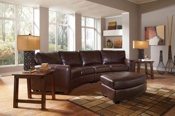 Cornell Bonded Leather Sofa Sectional and Ottoman - 503401