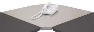 Corner Connector - Series A Pewter Collection - Bush Office Furniture - WC14529