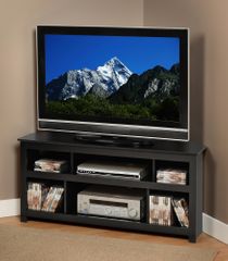 Corner Flat Panel Plasma / LCD TV Console in Black - Vasari - Prepac Furniture - BCV-4722