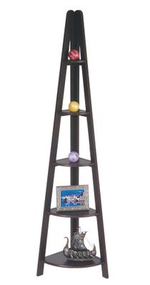 Corner Ladder Bookcase in Espresso - Office Star - ES22