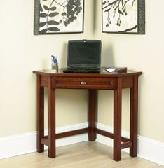 Corner Lap Top Desk in Cherry - Hanover - 5532-17