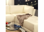Corner Unit in White Leather - Coaster