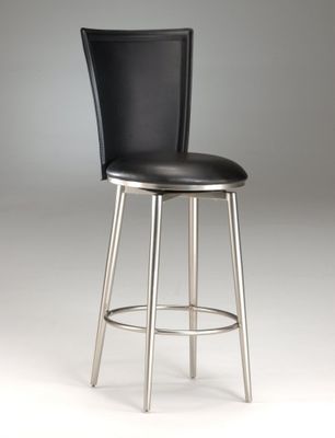 Counter Bar Stool - Bristol Black Vinyl Swivel Counter Stool - 4373-828