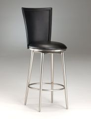Counter Bar Stool - Bristol Black Vinyl Swivel Counter Stool - 4373-828