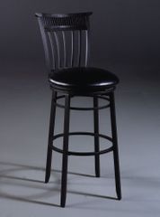 Counter Bar Stool - Cottage Swivel Counter Stool in Rubbed Black - 4366-826