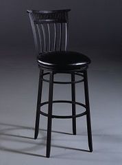 Counter Bar Stool - Cottage Swivel Counter Stool in Rubbed Black - 4366-826