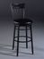 Counter Bar Stool - Cottage Swivel Counter Stool in Rubbed Black - 4366-826