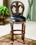 Counter Bar Stool - Fleur De Lis Triple Leaf Counter Stool - 62969