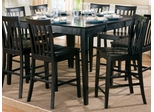 Counter Height Dining Table in Rich Black - Coaster