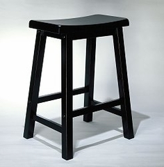 Counter Stool - "Antique Black" with Sand Through Terra Cotta - Powell Furniture - 502-430