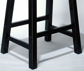 Counter Stool - "Antique Black" with Sand Through Terra Cotta - Powell Furniture - 502-430