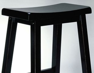 Counter Stool - "Antique Black" with Sand Through Terra Cotta - Powell Furniture - 502-430
