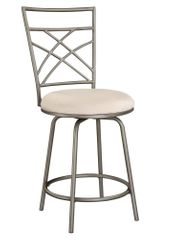 Counter Stool - Antique Gold Accented Pewter - Powell Furniture - 600-430