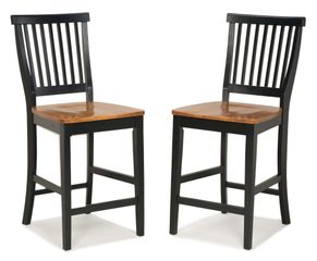 Counter Stool in Black/Oak - 5003-89