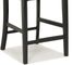 Counter Stool in Black/Oak - 5003-89